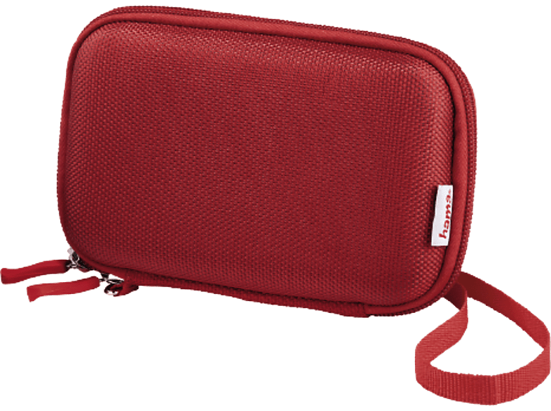 Funda disco duro - Hama Polytex 095548PC, 2.5" HDD, Universal, Material EVA, Repelente al agua, Rojo