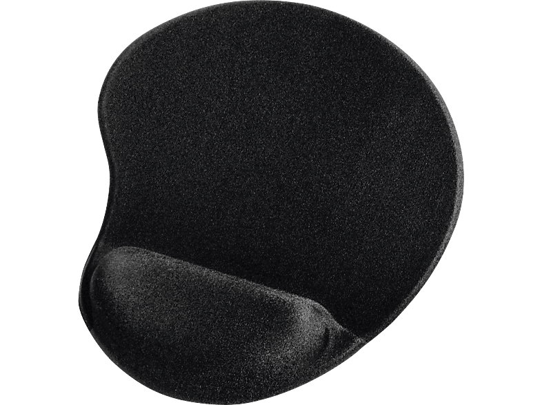 Alfombrilla ratón - Hama 00054777, Ergonómica, Antideslizante, Acolchada, Color Negro