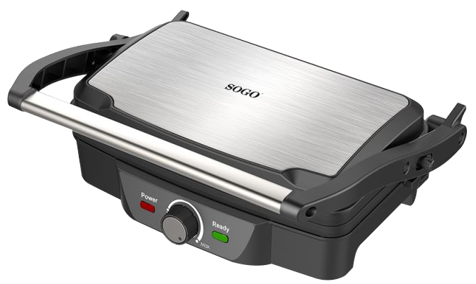 SOGO SAN-SS-7127 Kontakt Grill, 1600 W, metálszürke/fekete
