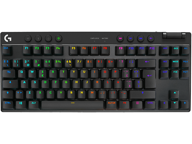 Ozone Gaming - Mini Gaming Tactical Keyboard -OZTACTICALSP- Mechanical  Without Numeric Keypad, Bluetooth, Outemu Red Switches, RGB LED Lighting,  Silent, Spanish Layout, Black : Videojuegos 