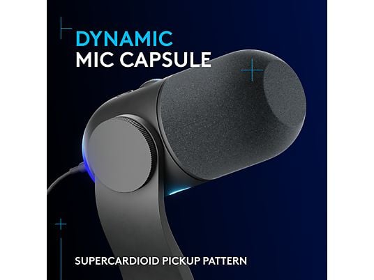 BLUE MICROPHONES Yeti GX Dynamic RGB - Microphone USB (Noir)