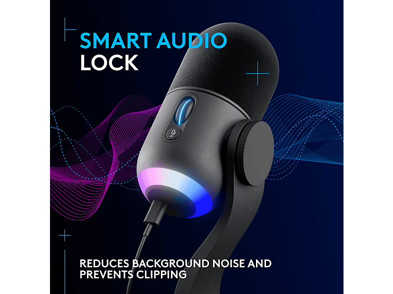 Blue Microphones G Yeti GX Lightsync Premium RGB Gaming USB-Mikrofon und Blue VO!CE, Schwarz; USB-Gaming-Mikrofon — Foto 4 von 5