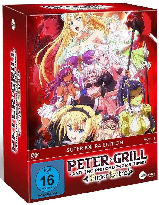 DVD-Box-Set mit Anime-Charakteren, rot-weißes Farbschema.