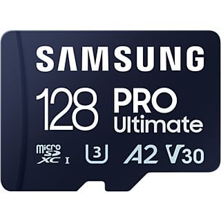 SAMSUNG Samsung PRO Ultimate – micro SD kaart 128 GB – 200 & 130 MB/s – Inclusief SD Adapter