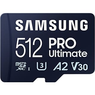 SAMSUNG Samsung PRO Ultimate – micro SD kaart 512 GB – 200 & 130 MB/s – Inclusief SD Adapter