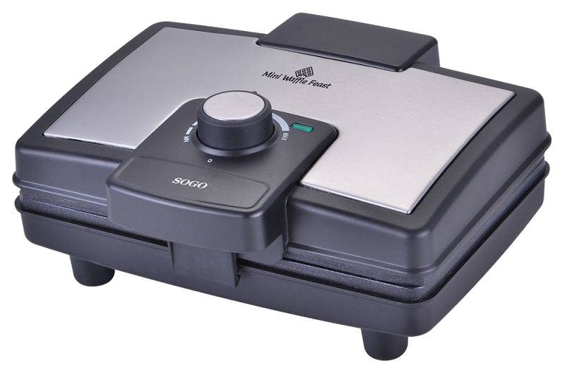 SOGO WAF-SS-7230 Gofrisütő, 800 W, fekete