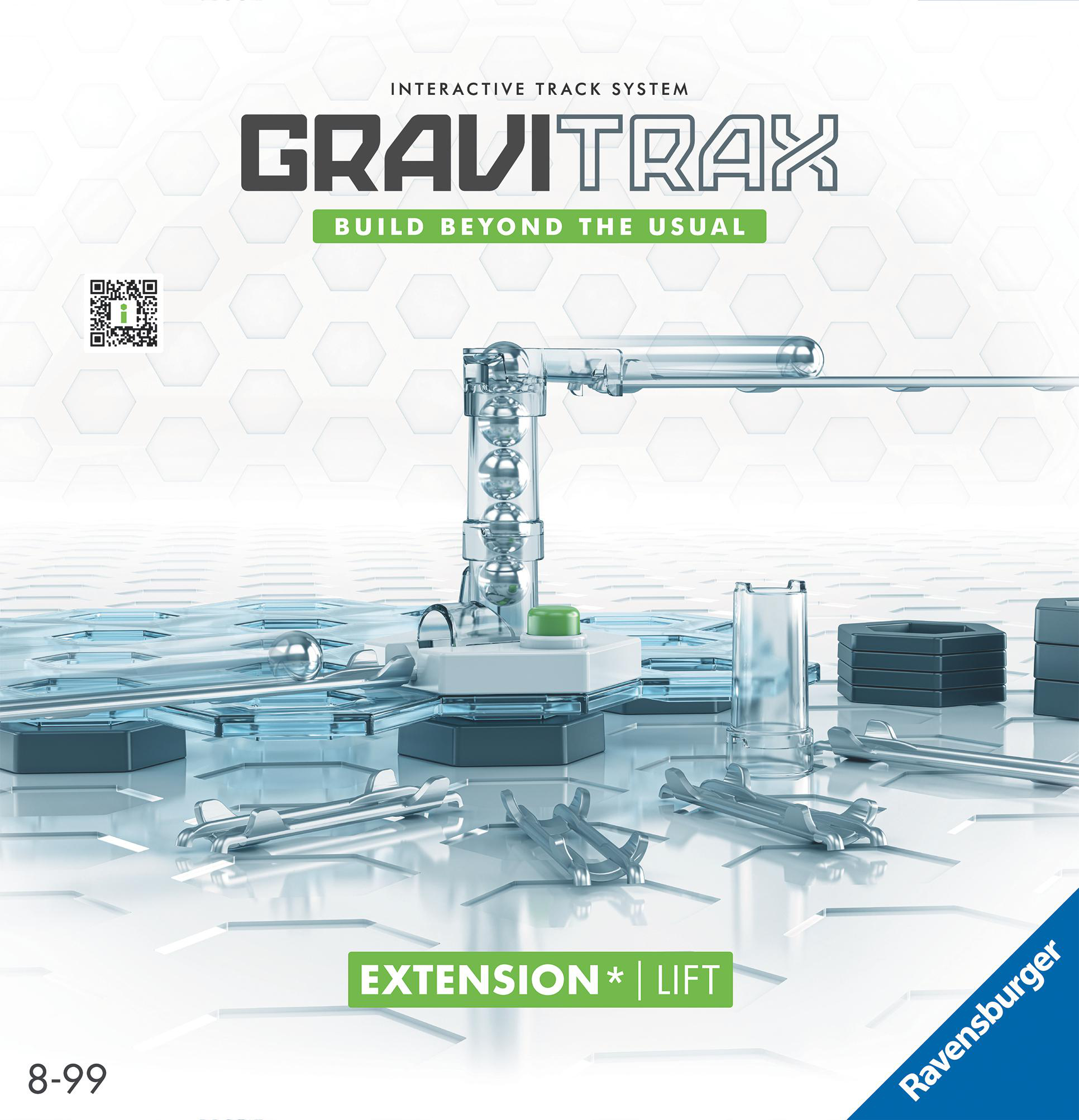Ein interaktives Gravitrax-Streckensystem. Es ist ein Spielzeug mit einer Strecke und anderen Teilen.