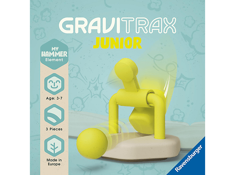 Thumbnail - RAVENSBURGER GraviTrax Junior Element Hammer Kugelbahnsystem, Mehrfarbig