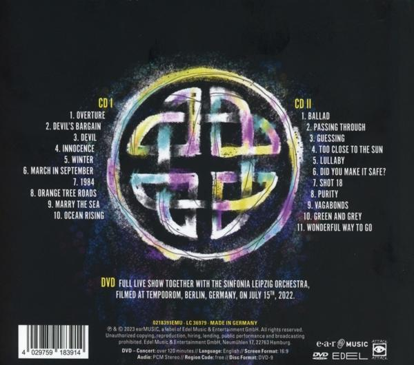 Die Hülle einer DVD mit einem Live-Show-Listing und Bandinformationen.