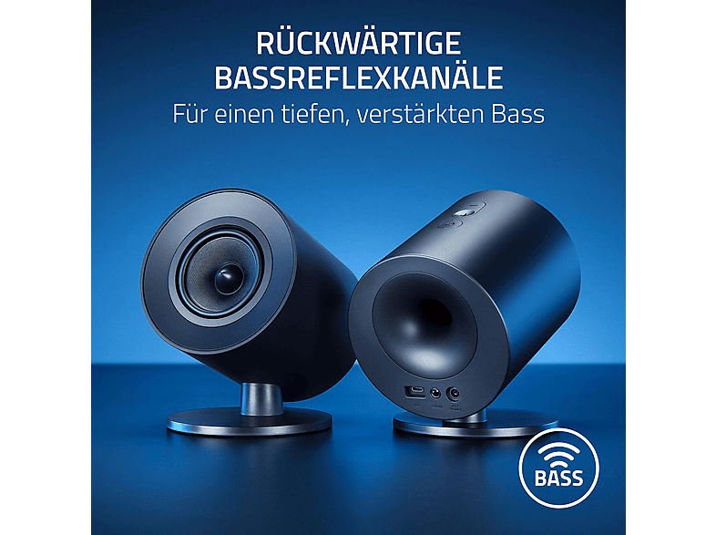 RAZER Nommo V2 X, BT 5.0, Schwarz; Gaming Lautsprecher — Foto 4 von 5