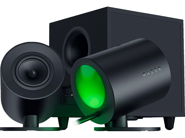 RAZER Nommo V2 Full-Range-2.1, RAZER, BT 5.3, Chroma RGB, Schwarz; Gaming Lautsprecher