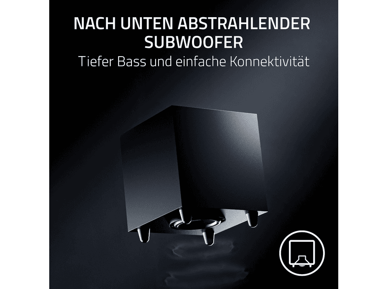 RAZER PC Lautsprecher Nommo V2 pro Full-Range-2.1, BT 5.3, RAZER Chroma RGB, Schwarz; Gaming Lautsprecher — Foto 3 von 5