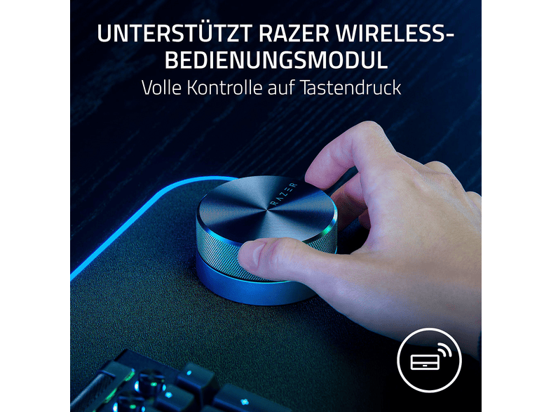 RAZER PC Lautsprecher Nommo V2 pro Full-Range-2.1, BT 5.3, RAZER Chroma RGB, Schwarz; Gaming Lautsprecher — Foto 4 von 5