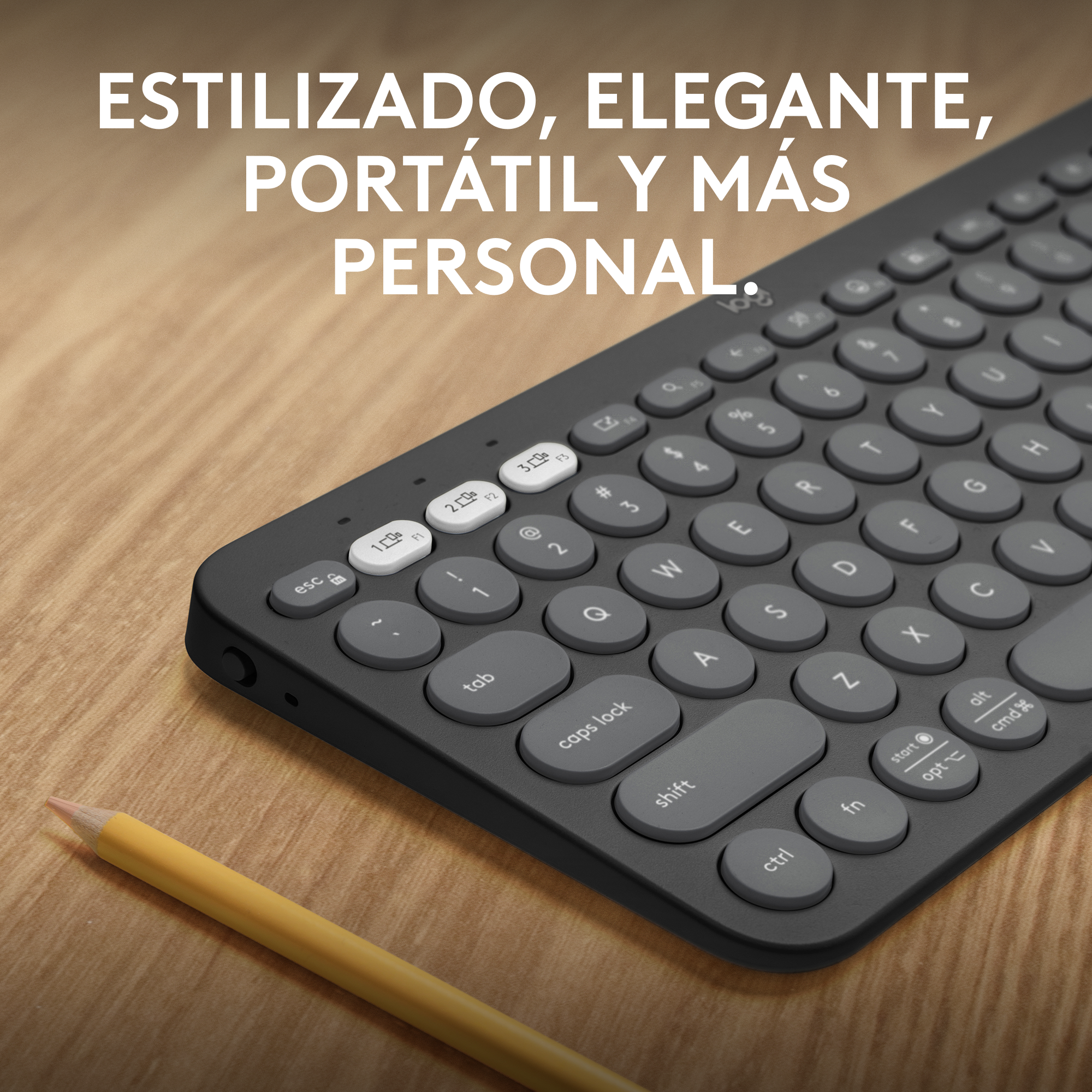 Teclado inalámbrico Logitech K380S, Bluetooth-USB - Main Image