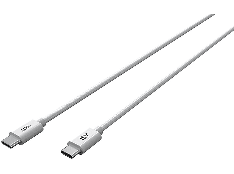 Kabel USB-C ISY 2m Biały IUC-5200 – zdjęcie 3