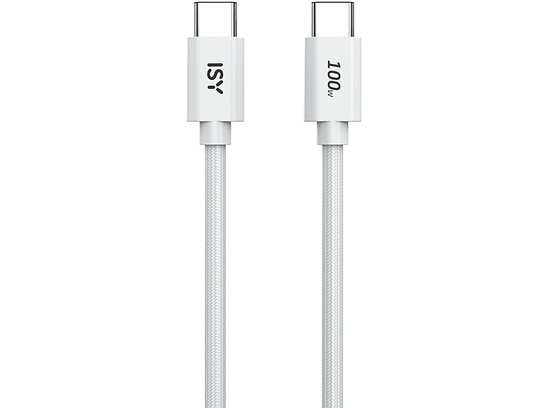 Kabel USB-C ISY 2m Biały IUC-5200 – zdjęcie 2