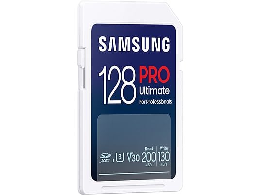 SAMSUNG Samsung PRO Ultimate – SD kaart 128 GB – 200 & 130 MB/s – Geheugenkaart camera