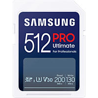 MediaMarkt SAMSUNG Samsung PRO Ultimate – SD kaart 512 GB – 200 & 130 MB/s – Geheugenkaart camera aanbieding
