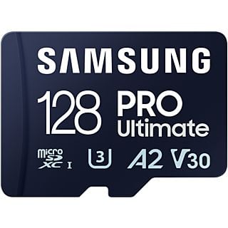 SAMSUNG Samsung PRO Ultimate met kaartlezer – SD kaart 128 GB – 200 & 130 MB/s – Geheugenkaart camera