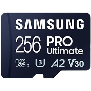 SAMSUNG Samsung PRO Ultimate met kaartlezer – SD kaart 256 GB – 200 & 130 MB/s – Geheugenkaart camera