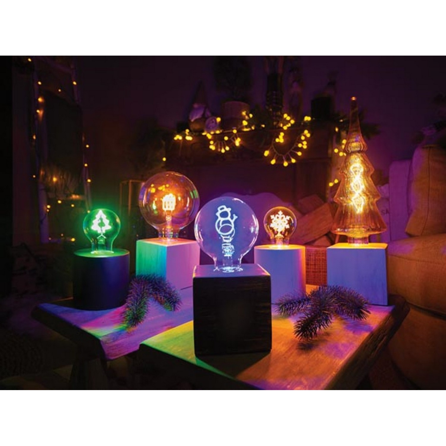 HQ-POWER Ledlamp Deco Cadeau  E27 2 W (V-GIFT-2W-G)