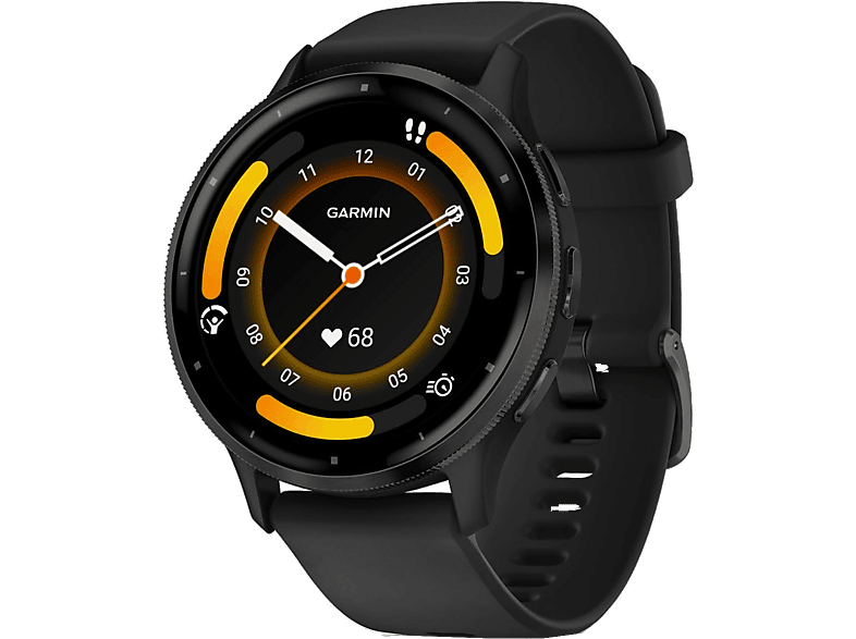 Reloj deportivo - Garmin Venu 3, 22 mm, 1.4", Autonomía 14 días, +30 deportes, Negro