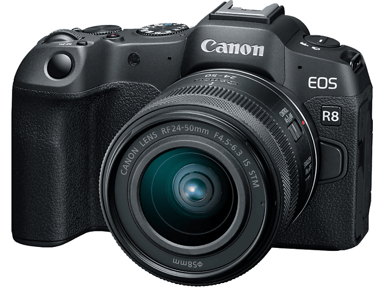 CANON EOS R8 + RF 24-50mm F4.5-6.3 IS STM Kit Fotoğraf Makinesi Siyah