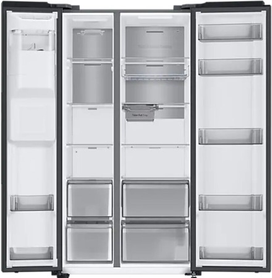 Lodówka Side by side SAMSUNG RS68CG885EB1EF 178cm Grafitowa stal No Frost RS8000 Wi-Fi