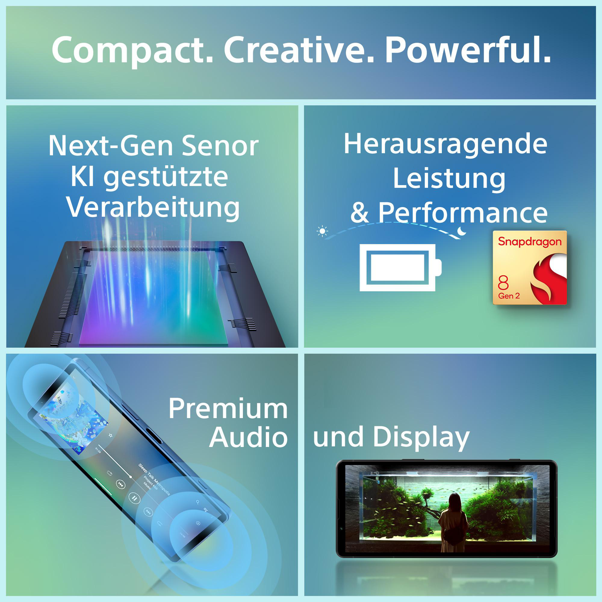Xperia Dual SONY V Blau 5 SIM 128 GB