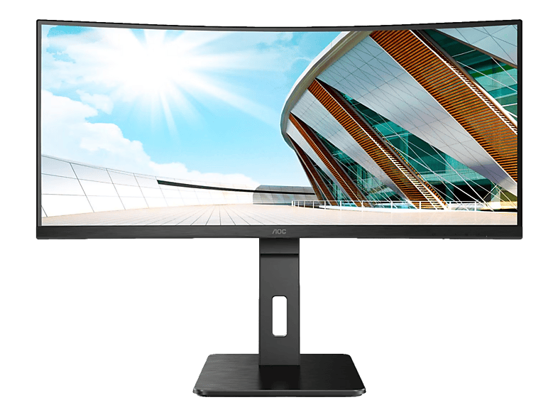 AOC CU34P2A - Monitor, 34 , UWQHD, 100 Hz, Schwarz