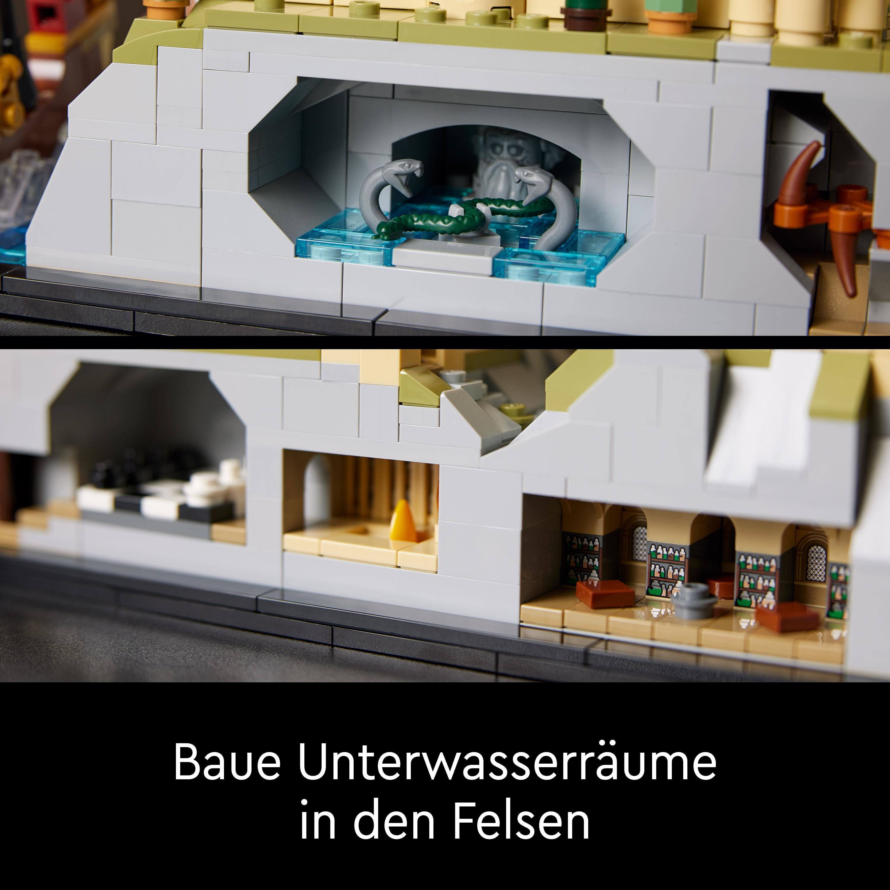 Lego-Set-Detail von Unterwasser-Räumen mit Schlangen und Figuren.