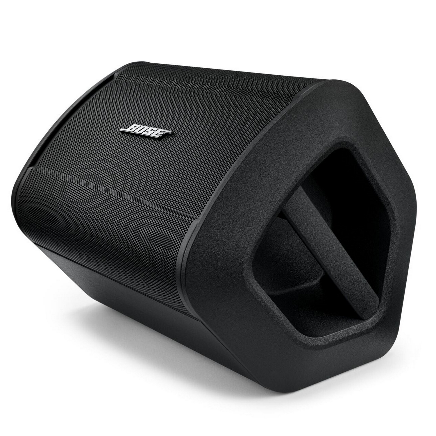 Zwarte Bose-luidspreker, schuine weergave.