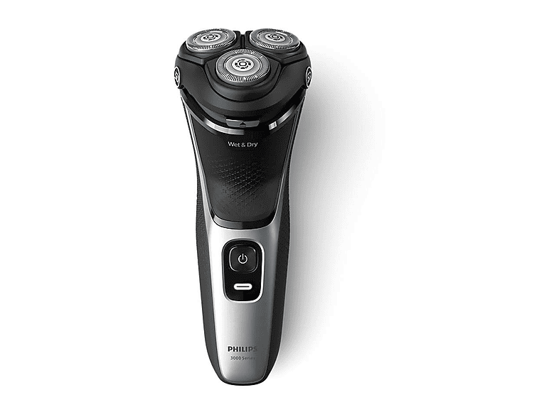 Philips S3143/02, Series 3000 Elektrischer Herrenrasierer (Akkubetrieb, Hellsilber, Wet & Dry mit 5-dimensional bewegl. Flex-Scherköpfe) — Foto 2 von 5