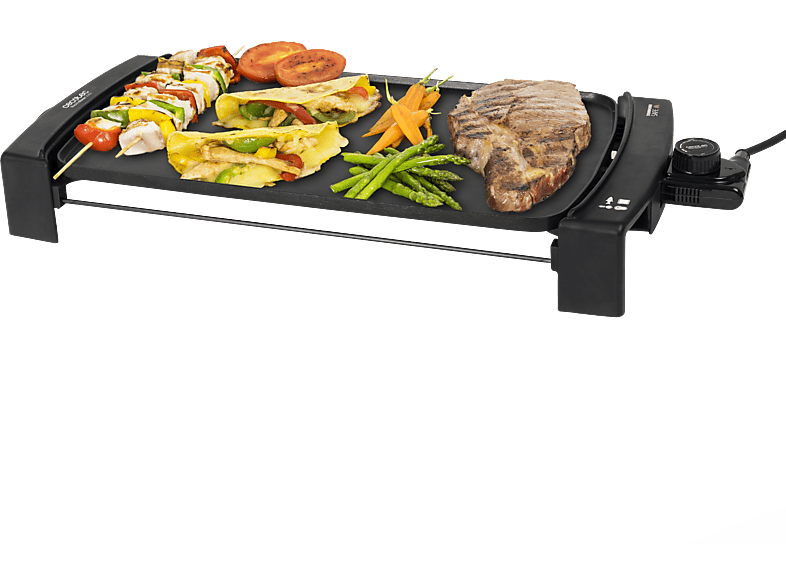 Plancha de asar - Cecotec Black&Water 2500, Eléctrica, 2150W, Temp ajustable, Superficie 45x25 cm, Antiadherente, Lavavajillas, Cable extraíble, Black