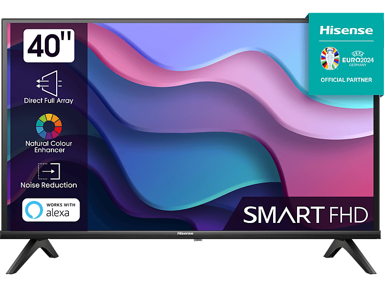 TV (Flat, cm, LED HISENSE / SMART Full-HD, U6) 40 TV, VIDAA 101 40A4K Zoll