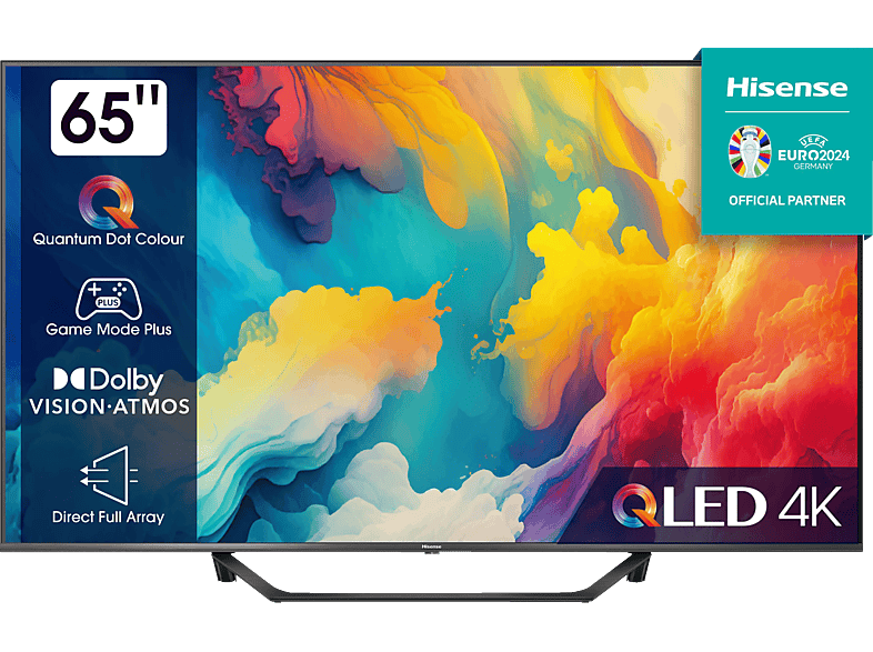 HISENSE 65A7KQ QLED TV VIDAA) UHD cm, (Flat, MediaMarkt | 164 65 Zoll / 4K, TV, SMART
