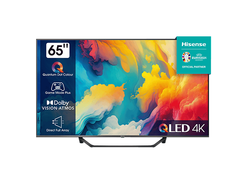 HISENSE 65A7KQ QLED TV (Flat, 65 Zoll / 164 cm, UHD 4K, SMART TV, VIDAA ...