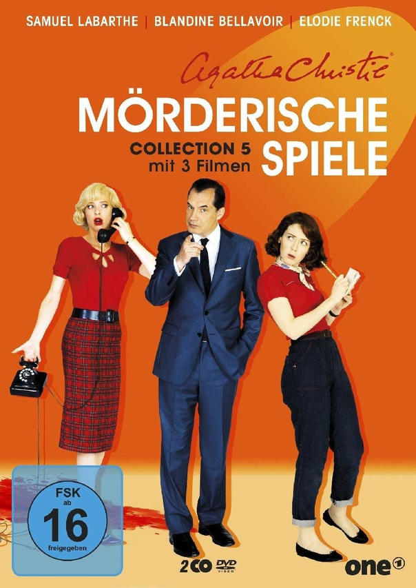 DVD-Cover. Drei Personen, zwei Frauen und ein Mann. Titel: Mörderische Spiele.