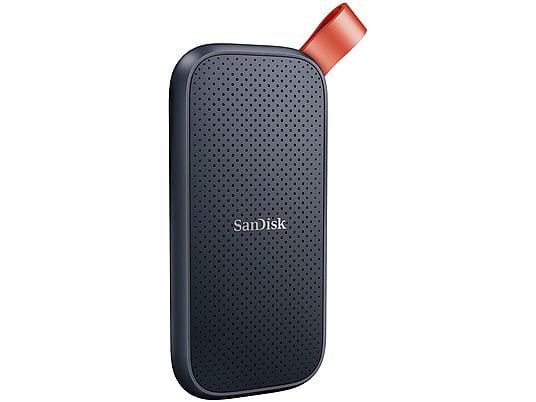 Disco duro SSD externo 1TB - SanDisk Portable SSD, Portátil, USB 3.2 Gen 2, Lectura de hasta 800 MB/s, Gancho de goma, Gris