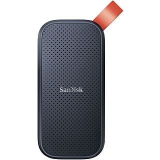 Disco duro SSD externo 1TB - SanDisk Portable SSD, Portátil, USB 3.2 Gen 2, Lectura de hasta 800 MB/s, Gancho de goma, Gris