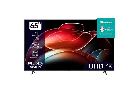 TV LED 65''  Hisense 65A6K, Smart TV, UHD 4K, Dolby Vision, Modo juego  Plus, DTS Virtual X, Control por voz