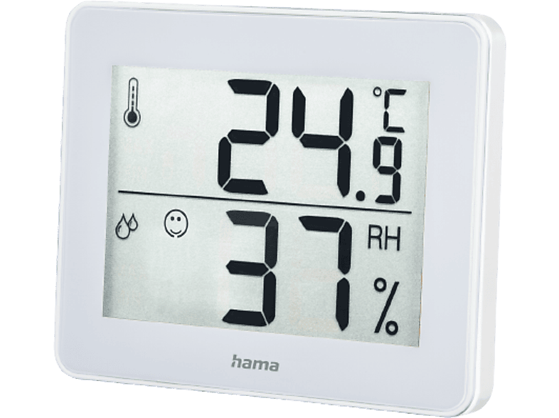 Estación meteorológica - Hama TH-130, Digital, Temperatura y humedad interior, Blanco