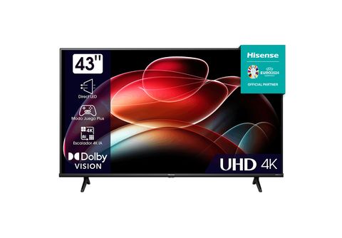 TV LED 43''  Hisense 43A6K, Smart TV, UHD 4K, Dolby Vision, Modo