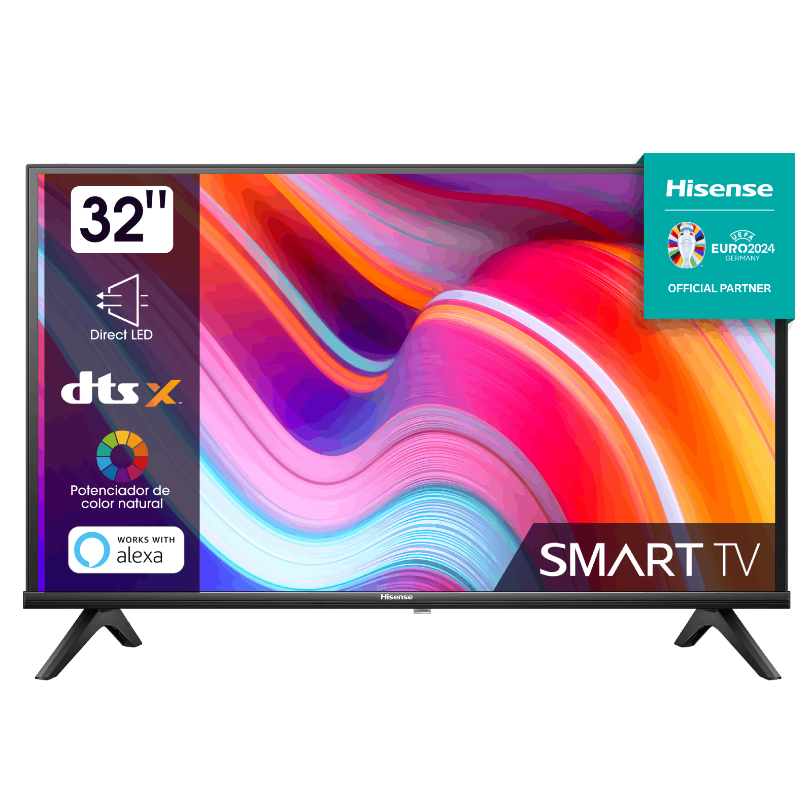 Smart TV Hisense de 32 pulgadas con DTS y funciones de Alexa.