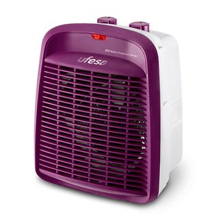 Calefactor - UFESA Persei, 2000 W, 2 potencia de calor + 1 ventilación, Termostato regulable, Morado