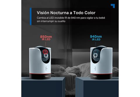 Tapo C510W  Cámara de vigilancia panorámica 360º con visión nocturna a  todo color 