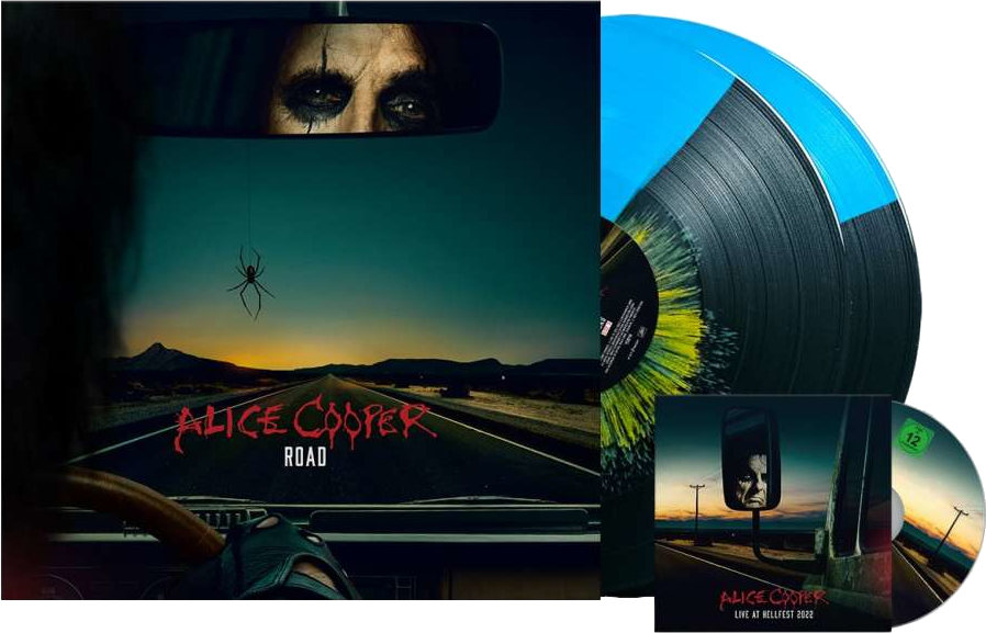 Alice Cooper - Road (Black/Blue Split & Yellow Splatter Vinyl) (Vinyl LP + DVD)