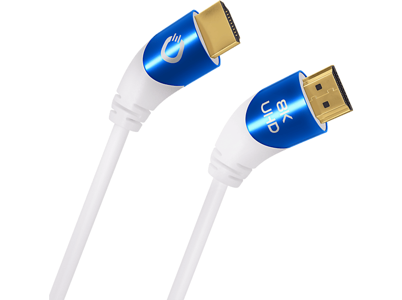 Oehlbach Shape Magic 40 UHD HDMI-kabel 1.5m Wit