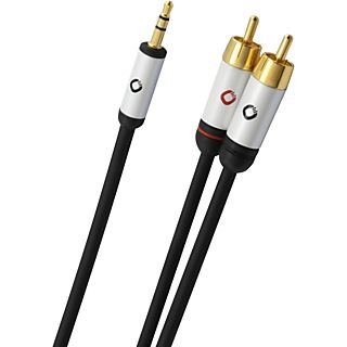 OEHLBACH Audio kabel 3.5 mm - 2RCA 3 m Zwart (D1C60004)