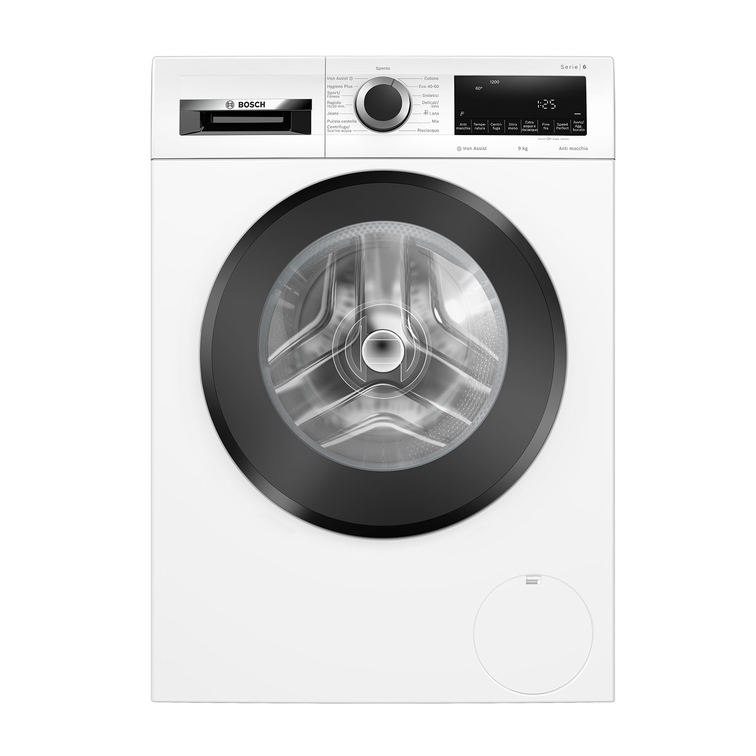Bosch Wgg142Z0It Lavatrice, Caricamento frontale, 9 kg, 58,8 cm, Classe A